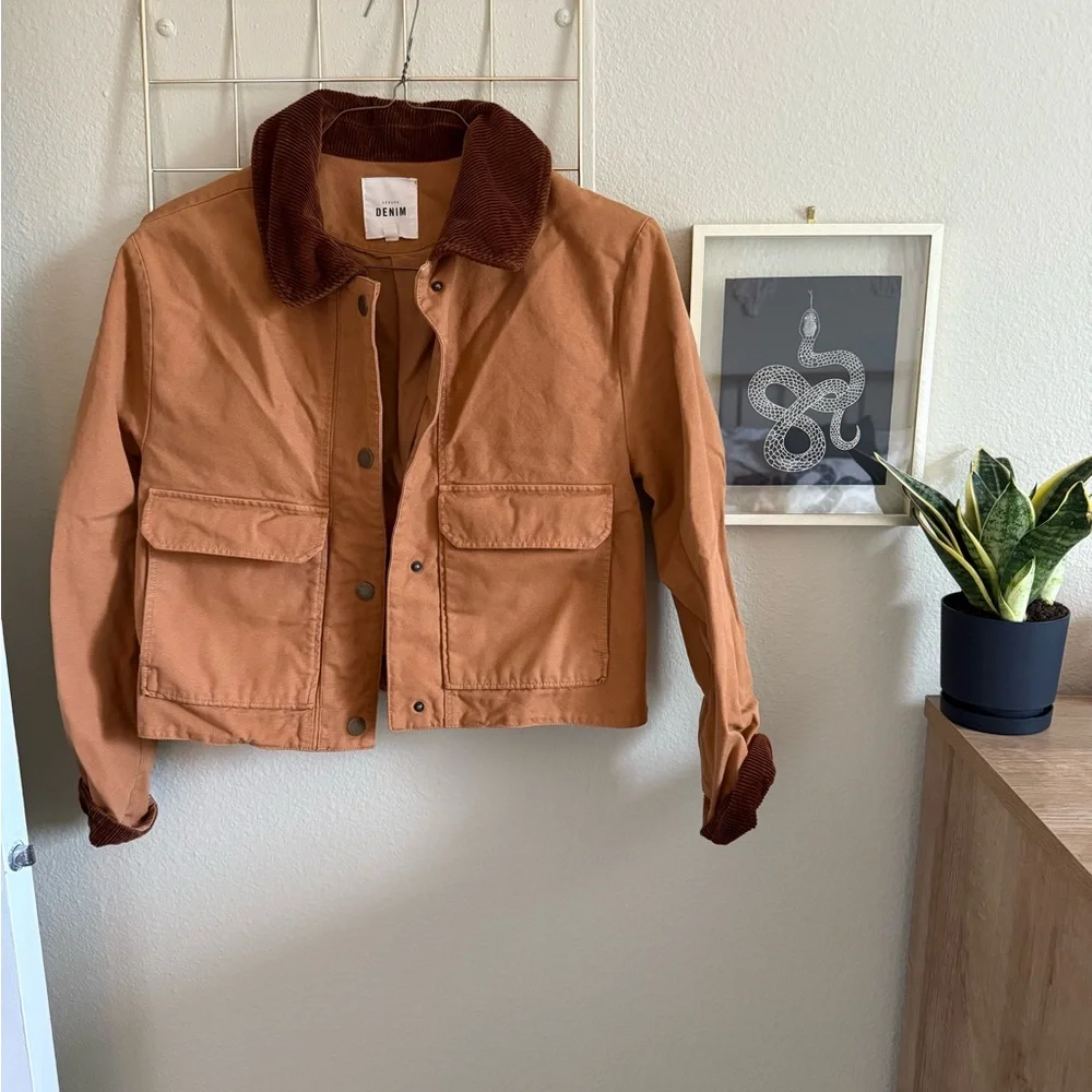 Sezane Tan Brown Utility Jacket - Picture 3 of 5